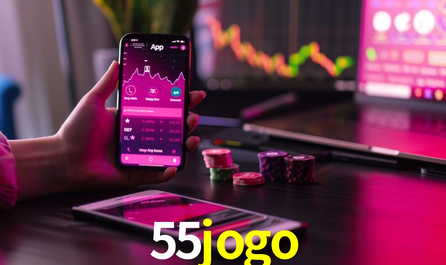 Comparação APP mobile vs versão web da 55jogo